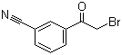 3-(2-溴乙酰基)苯甲腈分子式结构图