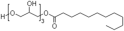 三聚甘油单月桂酸酯分子式结构图