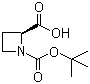 1-Boc-L-吖啶-2-羧酸分子式结构图