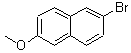 2-溴-6-甲氧基萘分子式结构图