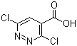 3,6-二氯哒嗪-4-羧酸分子式结构图