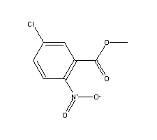 5-氯-2-硝基苯甲酸甲酯分子式结构图