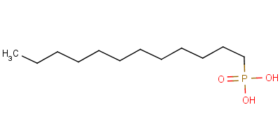 1-十二烷基膦酸分子式结构图