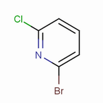 2-溴-6-氯吡啶分子式结构图