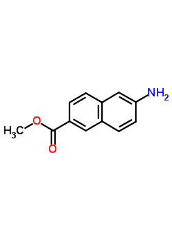 6-氨基萘-2-羧酸甲酯分子式结构图