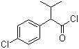 3-甲基-2-(4-氯苯基)丁酰氯分子式结构图