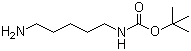 N-叔丁氧羰基-1,5-二氨基戊烷分子式结构图