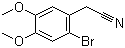 2-溴-4,5-二甲氧基苯乙腈分子式结构图