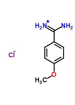 4-甲氧基苯甲脒盐酸盐分子式结构图