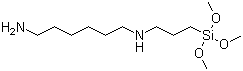 N-[3-三甲氧基甲硅基]丙基]-1,6-己二胺分子式结构图