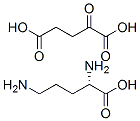 L-鸟氨酸-α-酮戊二酸盐(1:1)二水合物分子式结构图