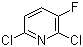 2,6-二氯-3-氟吡啶分子式结构图