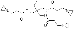 三羟甲基丙烷三(3-吖丙啶基丙酸酯)分子式结构图