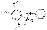 4-氨基-2,5-二甲氧基-N-苯基-苯磺酰胺分子式结构图