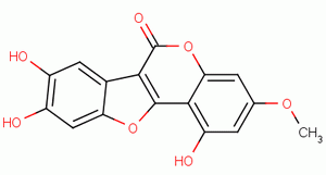 7-甲氧基-5,11,12- 三羟基香豆素分子式结构图