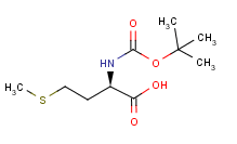 N-Boc-D-蛋氨酸分子式结构图