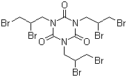 三(2,3-二溴丙基)异氰脲酸酯分子式结构图