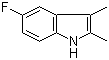 2,3-二甲基-5-氟吲哚分子式结构图