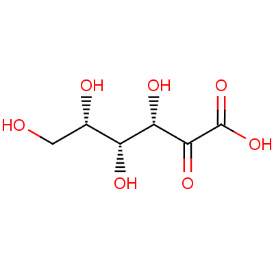 2-酮基-L-古龙酸分子式结构图