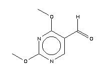 2,4-二甲氧基-5-嘧啶甲醛分子式结构图