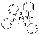 双(甲基二苯膦)二氯化钯(II)分子式结构图