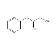 S/R-苯丙氨醇分子式结构图