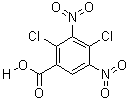 2,4-二氯-3,5-二硝基苯甲酸分子式结构图