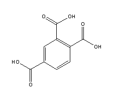 1,2,4-苯三酸分子式结构图