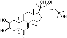 β-脱皮甾酮分子式结构图