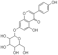 染料木苷分子式结构图