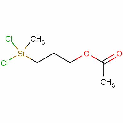 3-乙酰氧基丙基甲基二氯硅烷分子式结构图