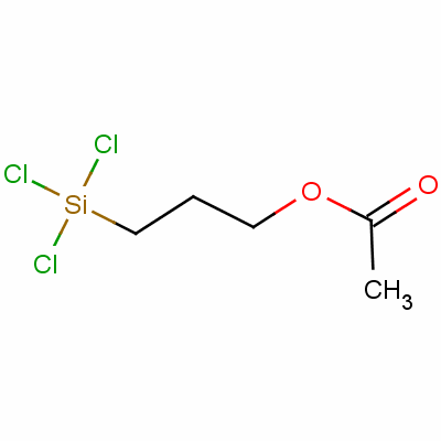 (乙酰氧基丙基)三氯硅烷分子式结构图