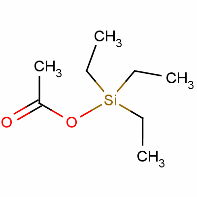 三乙基乙酰氧基硅烷分子式结构图