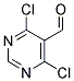 4,6-二氯-5-嘧啶甲醛分子式结构图