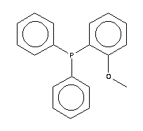 对茴香基二苯基膦分子式结构图