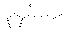 2-正戊酰噻吩分子式结构图