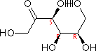 D-果糖分子式结构图