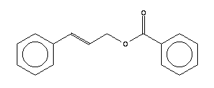 苯甲酸桂酯分子式结构图