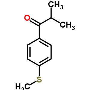 P-(甲硫基)异丁酰苯分子式结构图