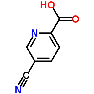 5-氰基-2-吡啶羧酸分子式结构图