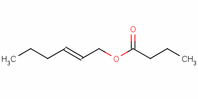 N-丁酸(反-2-己烯基)酯分子式结构图