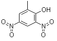 4,6-二硝基邻甲酚分子式结构图