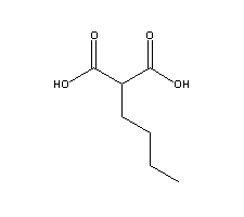 丁基丙二酸分子式结构图