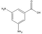 3,5-二氨基苯甲酸分子式结构图