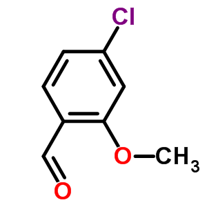 4-氯-2-甲氧基苯甲醛分子式结构图