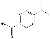 4-异丙基苯甲酸分子式结构图