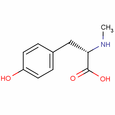 N-甲基-L-酪氨酸分子式结构图