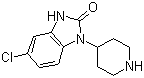 5-氯-1-(4-哌啶子基)-2-苯并咪唑烷酮分子式结构图