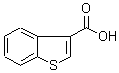 1-苯并噻吩-3-羧酸分子式结构图