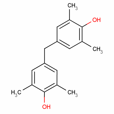 4,4-亚甲基双(2,6-二甲基酚)分子式结构图